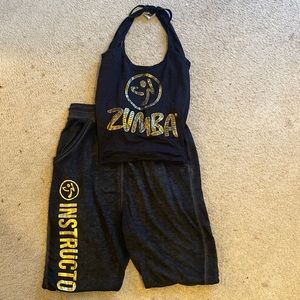 Cute and comfy halter and jogger, both size small